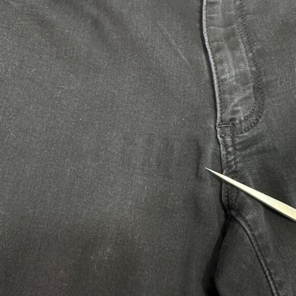 Tahari Jeans WMNS 6/28 High Rise Washed Black Straight Leg Stretchy Zip Button - Picture 3 of 10